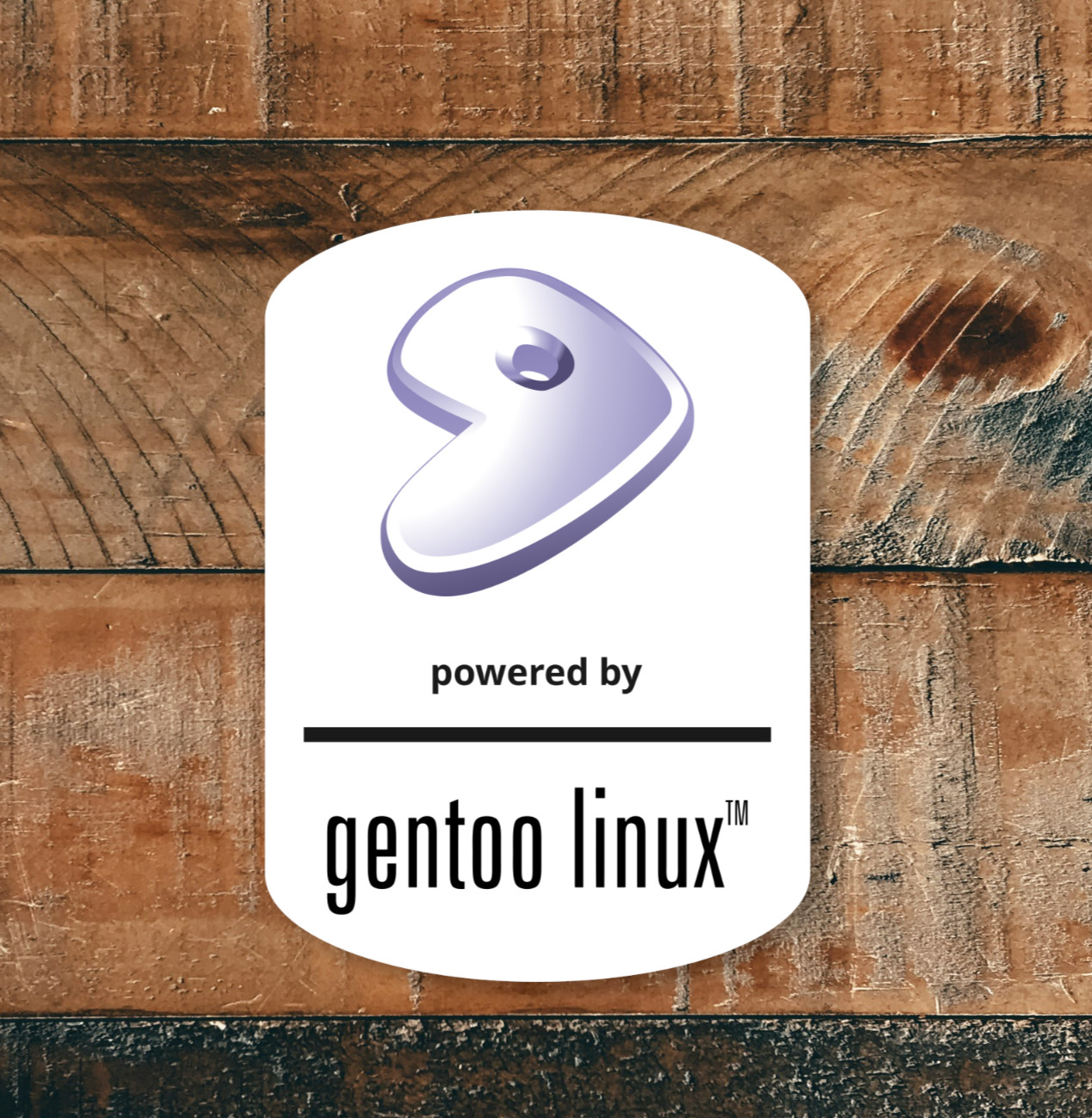Gentoo Linux Sticker – Waterproof & UV-Proof Vinyl Laptop, PC Case