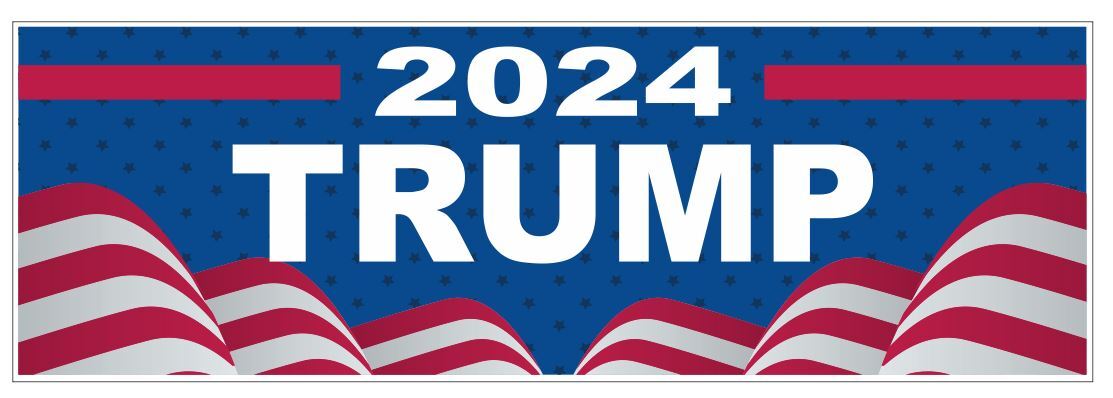 Trump Bumper Sticker 2024 D7295