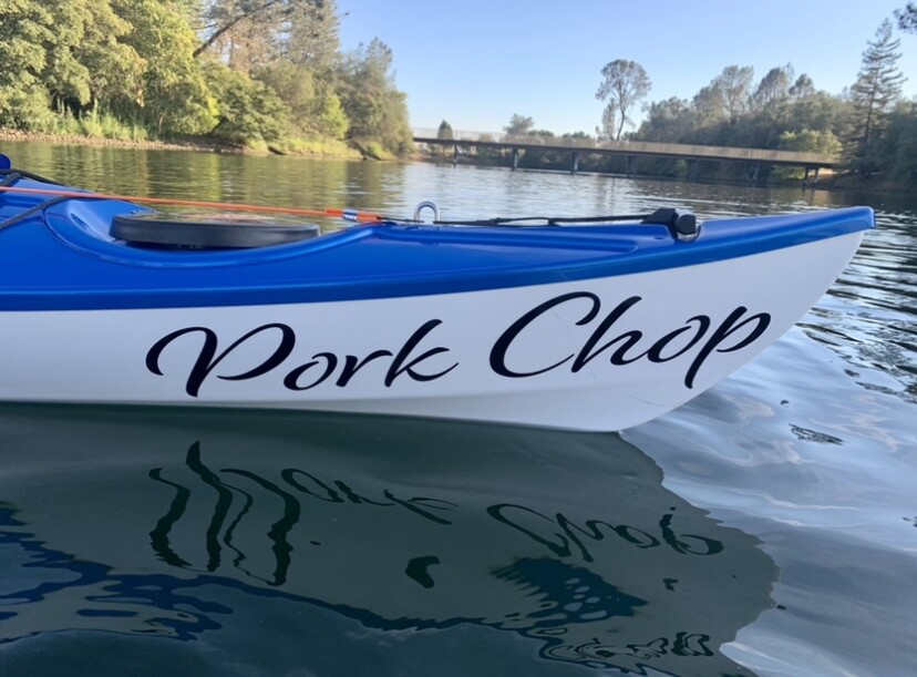 Boat Name Decal 4×24″ / Custom Hull Graphic / Premium Marine Vinyl Lettering