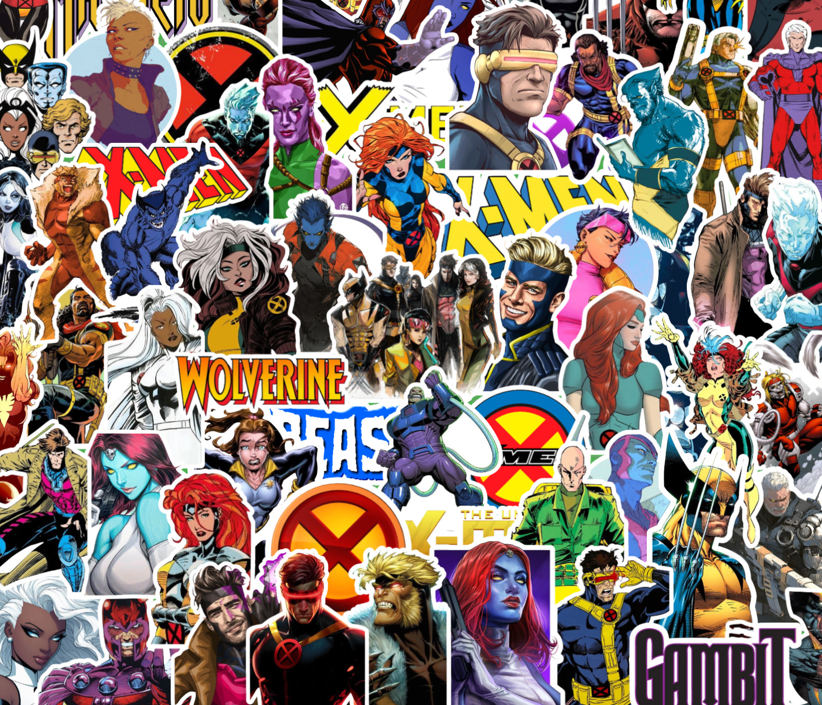 25/50 X-Men Sticker Pack – Waterproof Vinyl – Wolverine Magneto Xmen 97