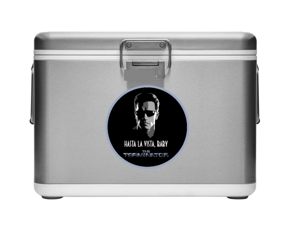 Movie – The Terminator «Hasta» – 4″ Handmade Vinyl Decal Vehicle Cooler Laptop