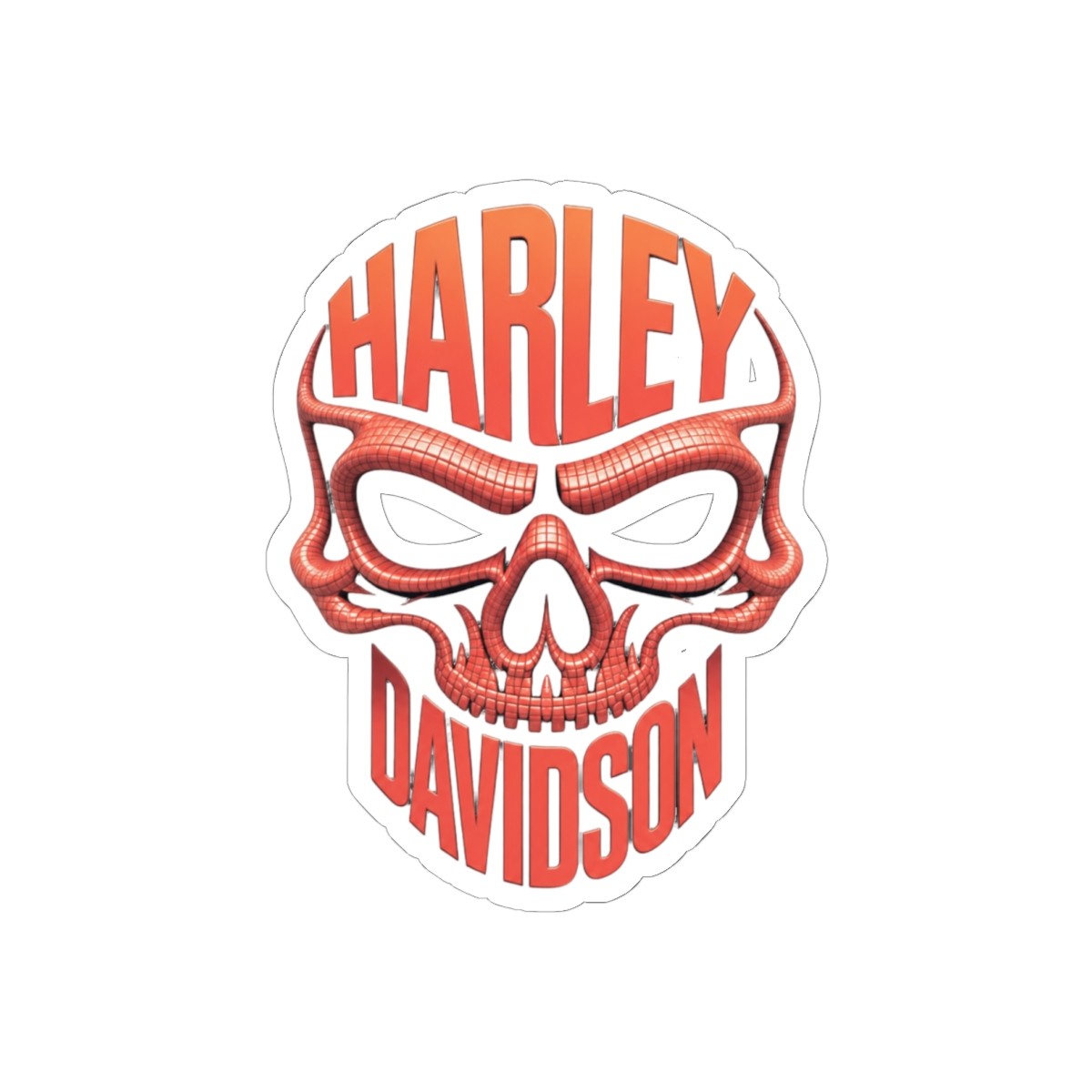 Unique Skull Design Sticker | Bold Edgy Vinyl Decal
