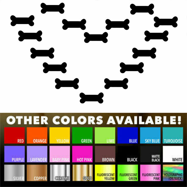 3″ X 1.5″ Dog Bone Home Office Wall Bathroom Window Vinyl Decals Stickers Decor