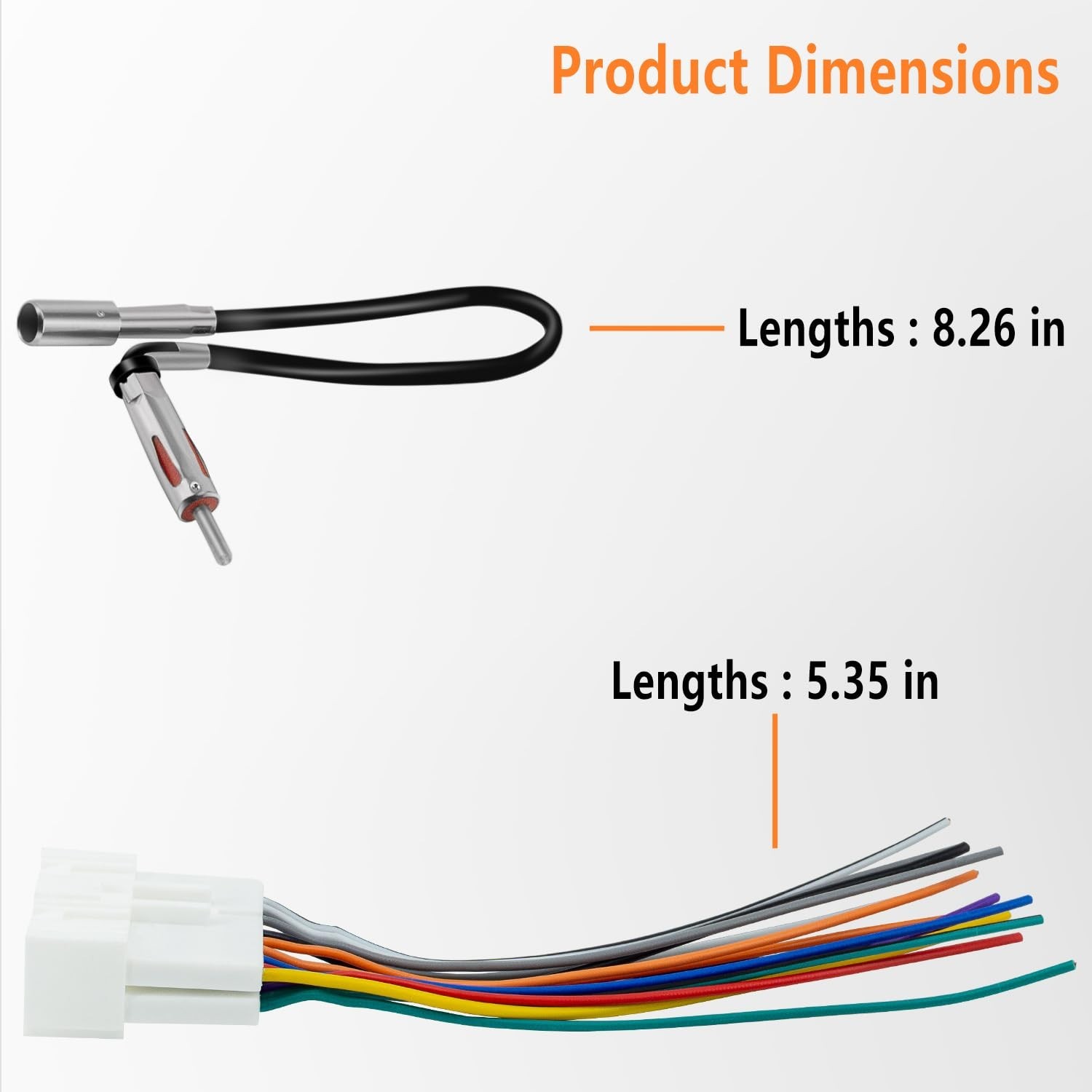 Radio Wiring Harness with Antenna Adapter Compatible with 1989-2002 Chevy GMC Bu