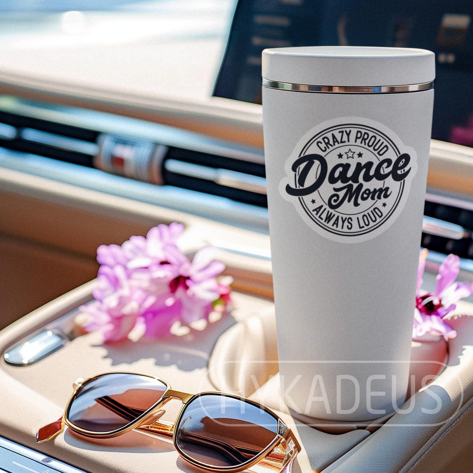 HYKADEUS Dance Mom Funny Vinyl Sticker 3Pcs Waterproof 3×2.8 Inch