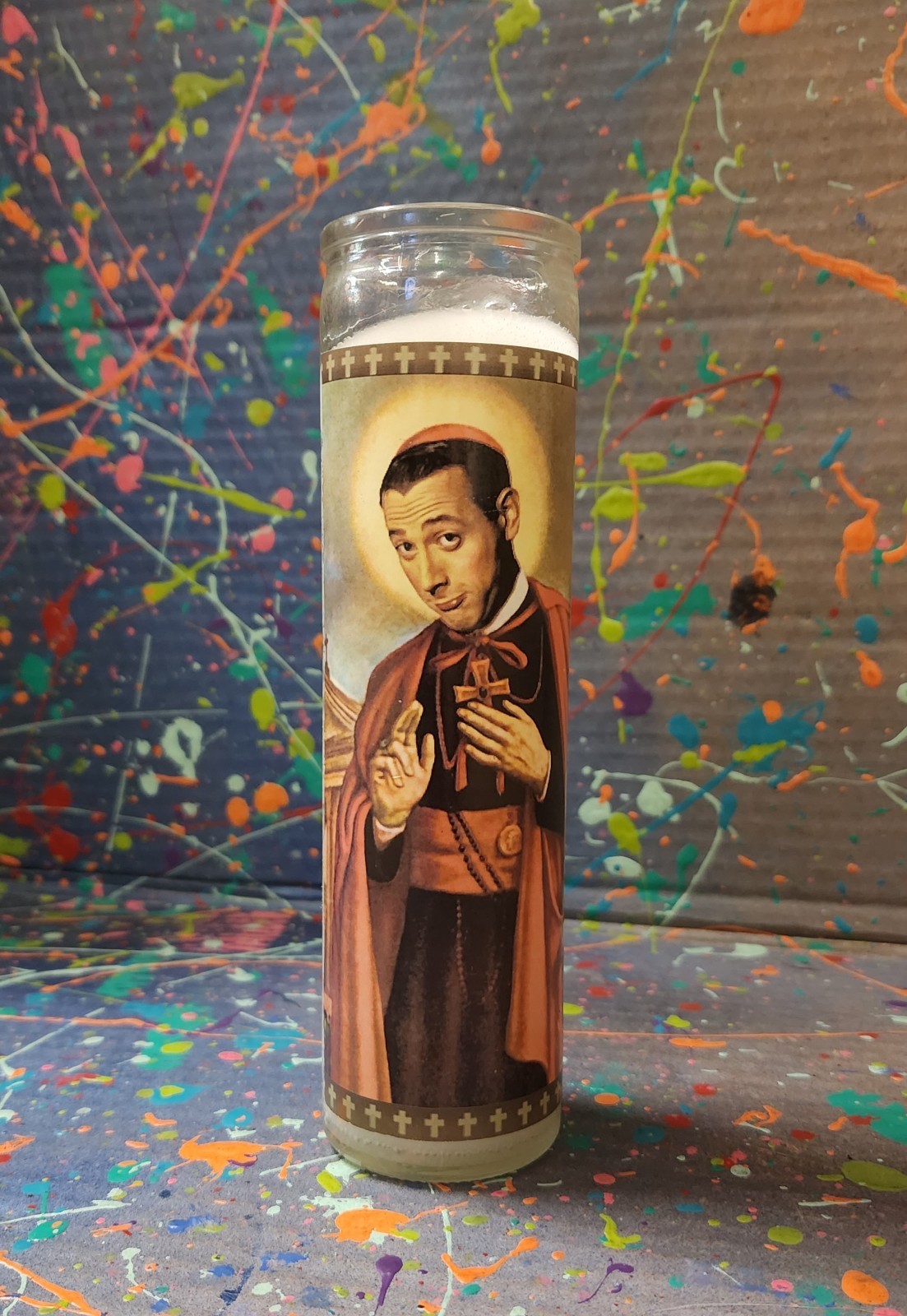 Paul Rubens Pee Wee Celebrity Parody Devotional Prayer Saint Candle