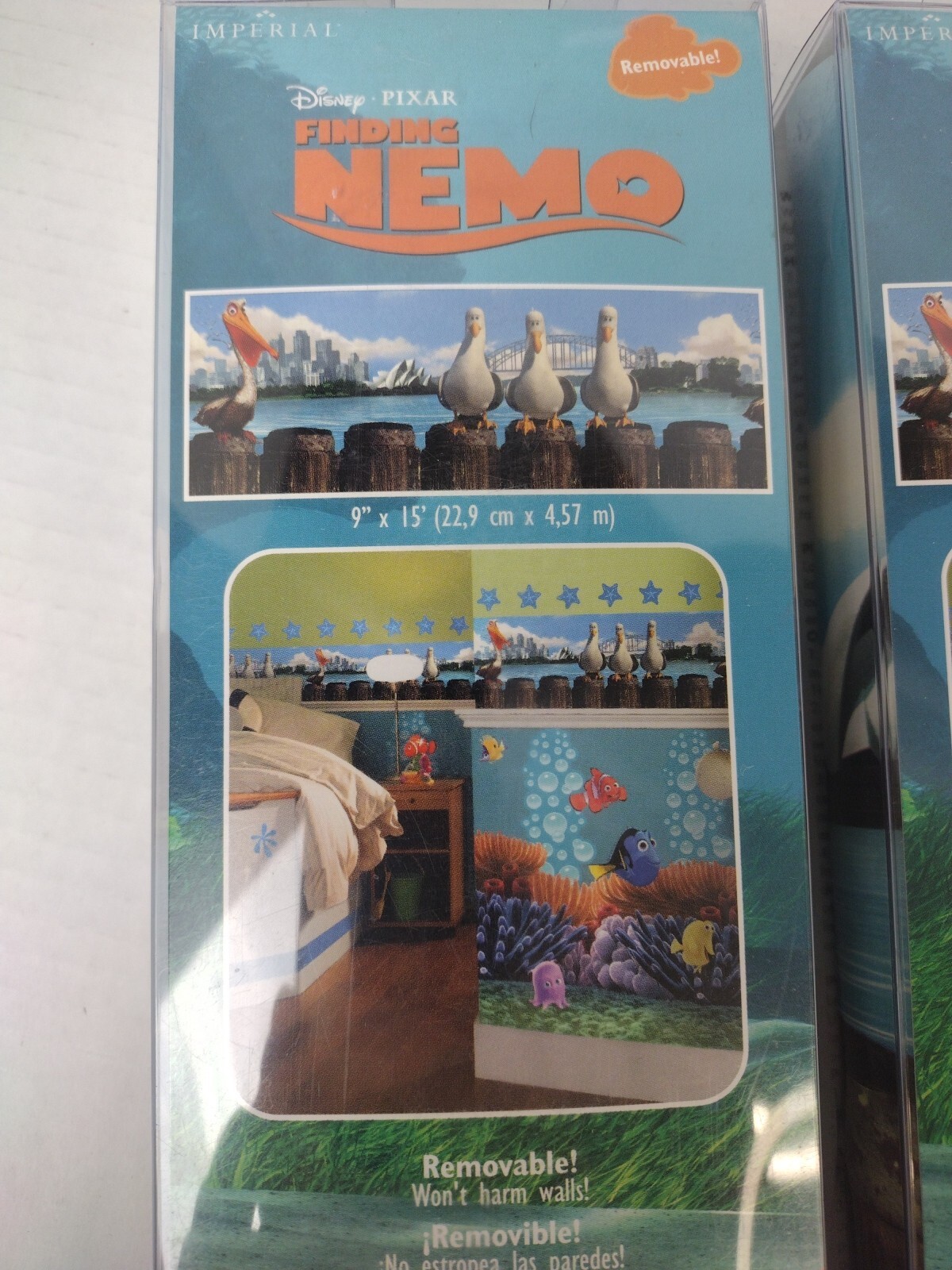 2 Pack Finding Nemo VTG Self-Stick Wall Border 9″ x 15′ Nursery Kids Room- NEW