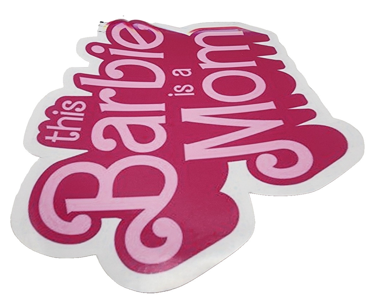 Mom Barbie Inspired Waterproof Car Decal Wall Poster Xbox Vinyl Sticker Cute