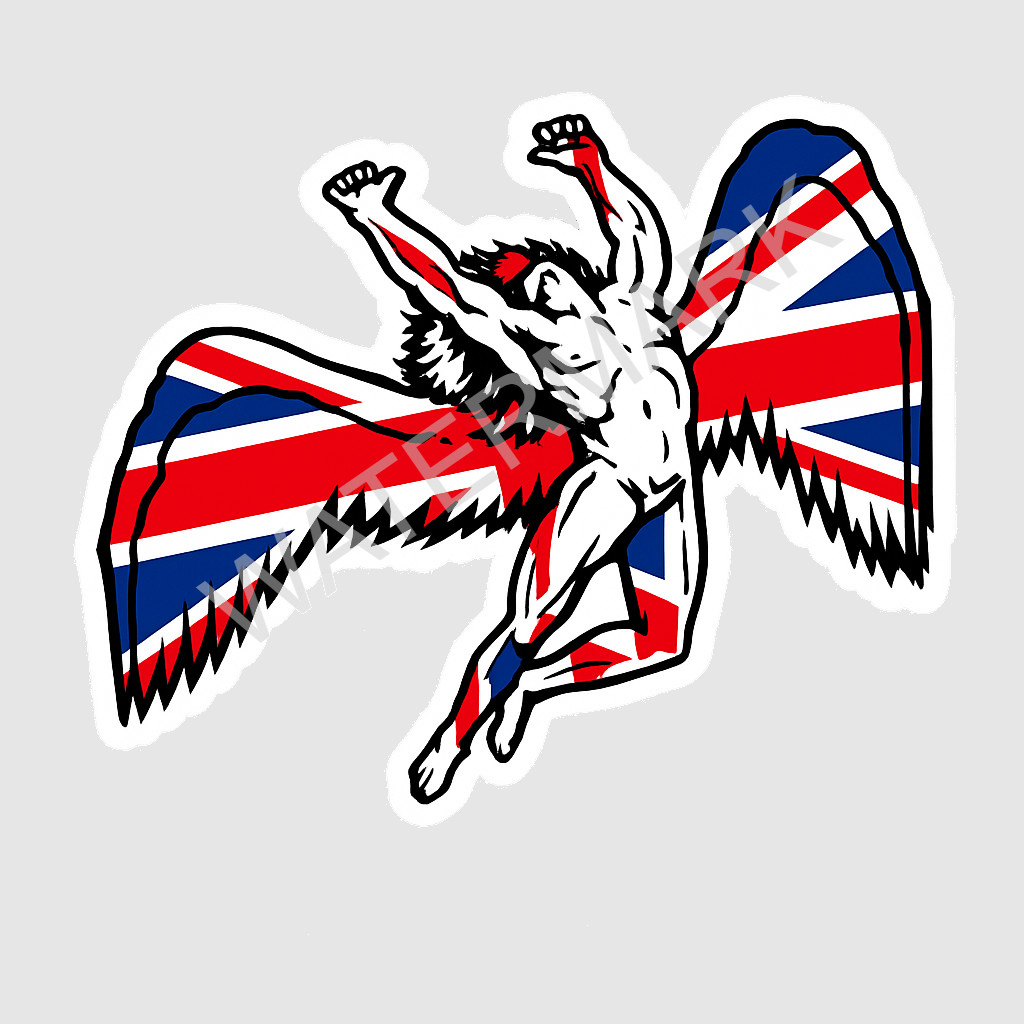 Led Zeppelin Rock Band Music Car Truck Window UK Flag Vinyl Sticker/Decal 06