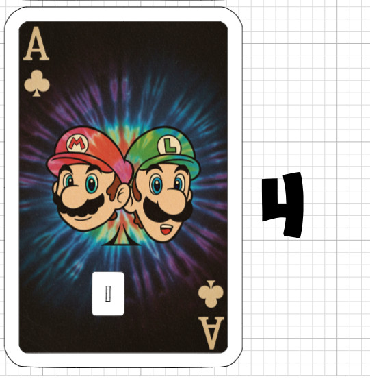 Super Mario NES Tie Dye Credit Debit ATM Skin Sticker SNES Luigi Playing Card US