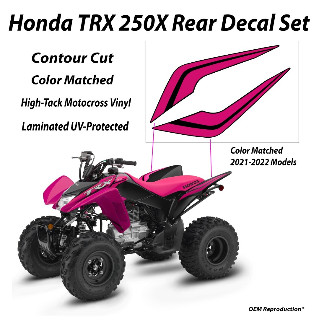 2016 2024 Honda TRX250X Decal Graphic Sticker OEM kit Plastic Set 250 X ATV Quad