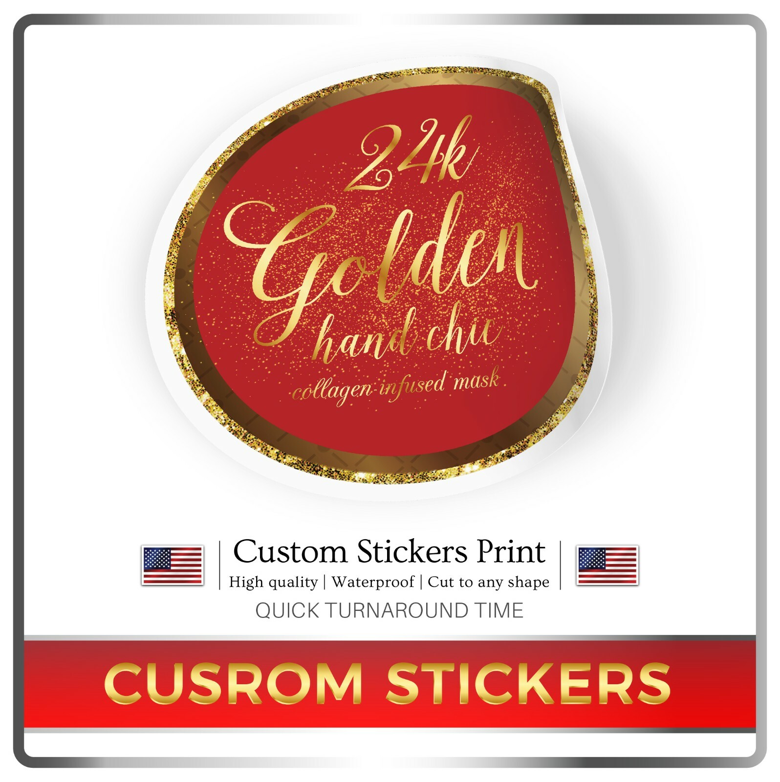 Custom stickers Waterproof labels | Custom Product Labels | Business Stickers