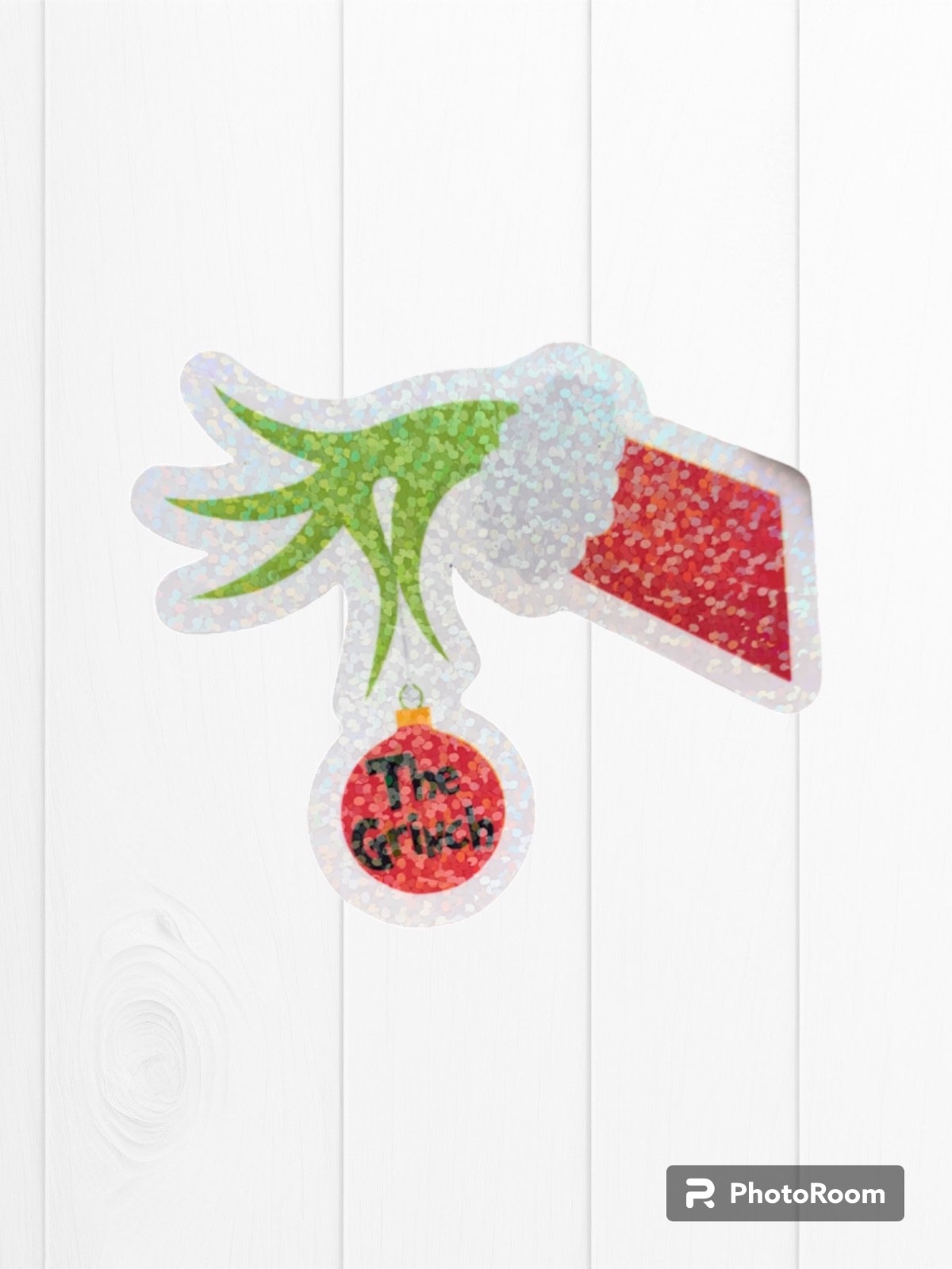 Grinch Hand Sticker