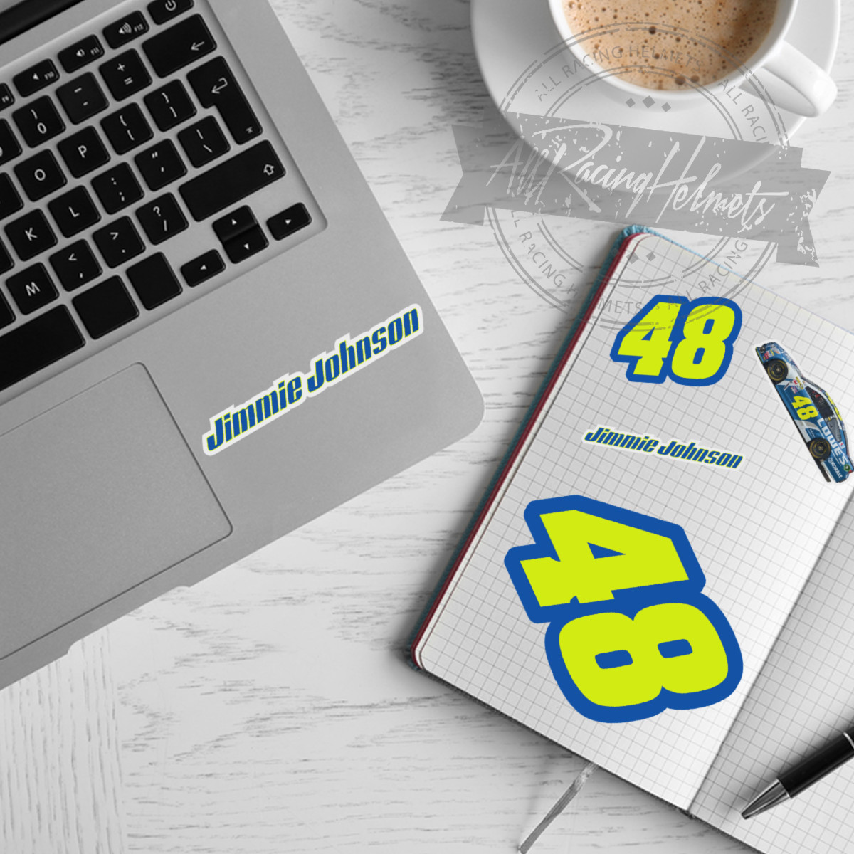 Jimmie Johnson #48 Chevrolet Nascar A4 Printed Vinyl Decal Sticker High Quality