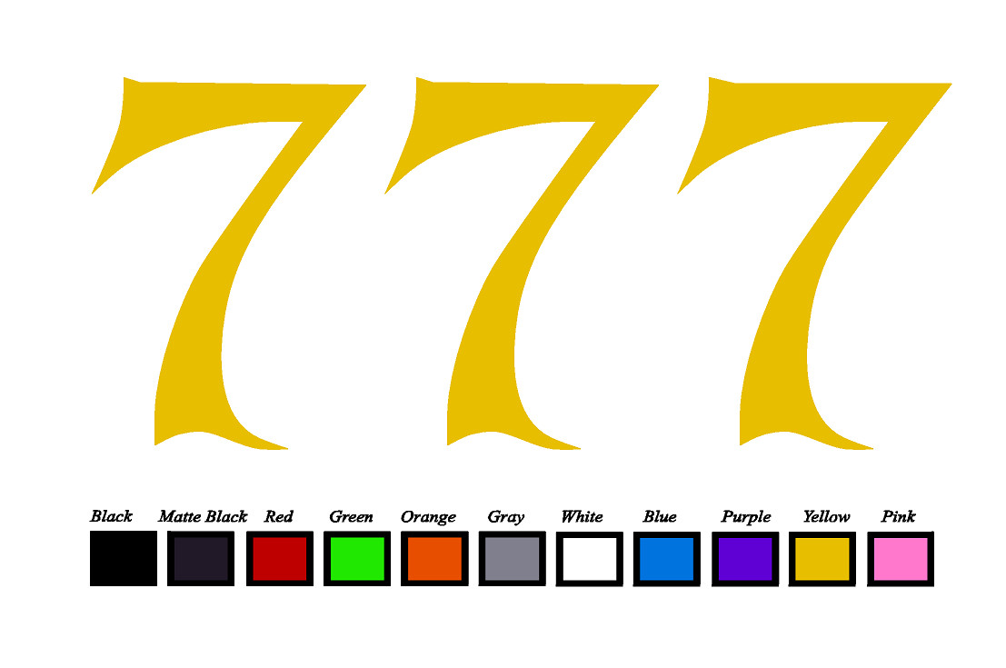 Lucky 7’s LOGO Vinyl Decal Sticker Emblem Car Truck Window 4″ 6″ 8″