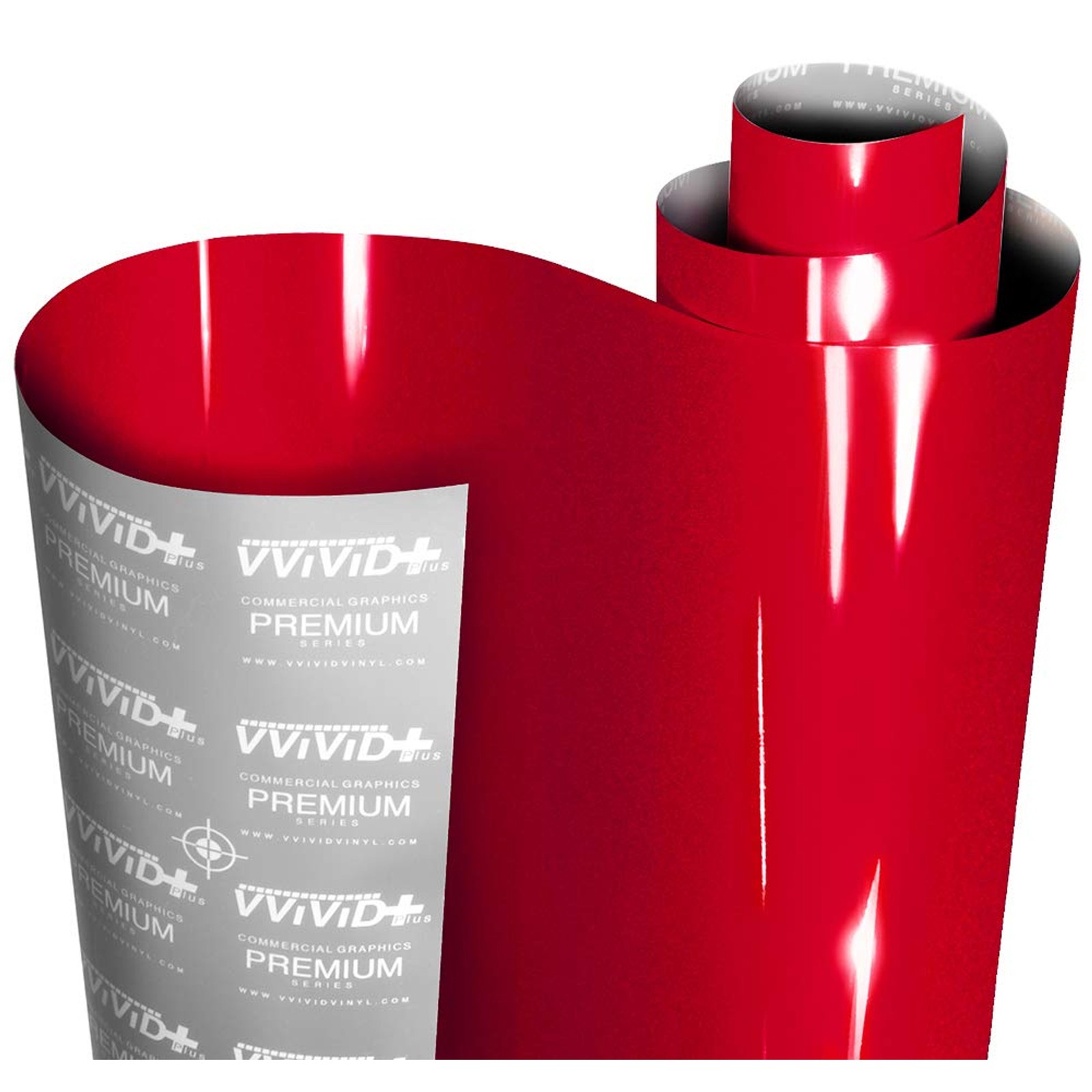 VViViD+ Ultra Gloss Metallic Candy Red Vinyl Car Wrap Premium Paint Replacement