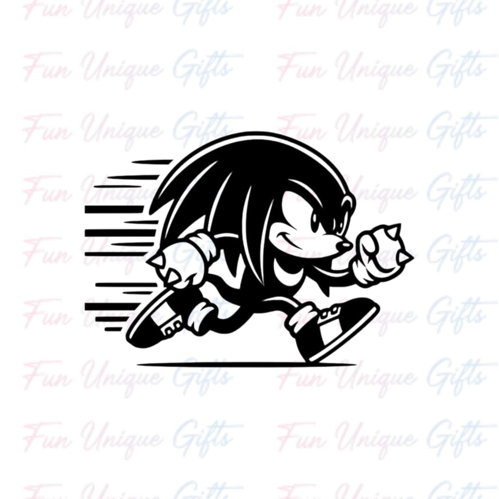 Sonic Knuckles Vinyl Decal Sticker -Multiple Colors & Sizes- SHIPS FREE!