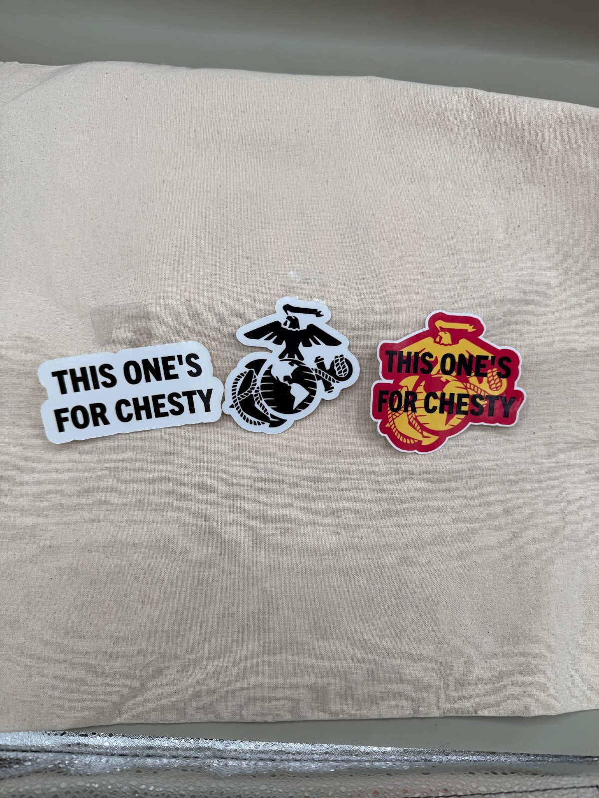 USMC Chesty Puller Sticker Pack – This One’s For Chesty – Marine Corps EGA Vinyl