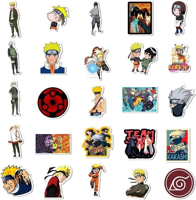 Naruto Stickers 100 sheets Waterproof sticker from Japan