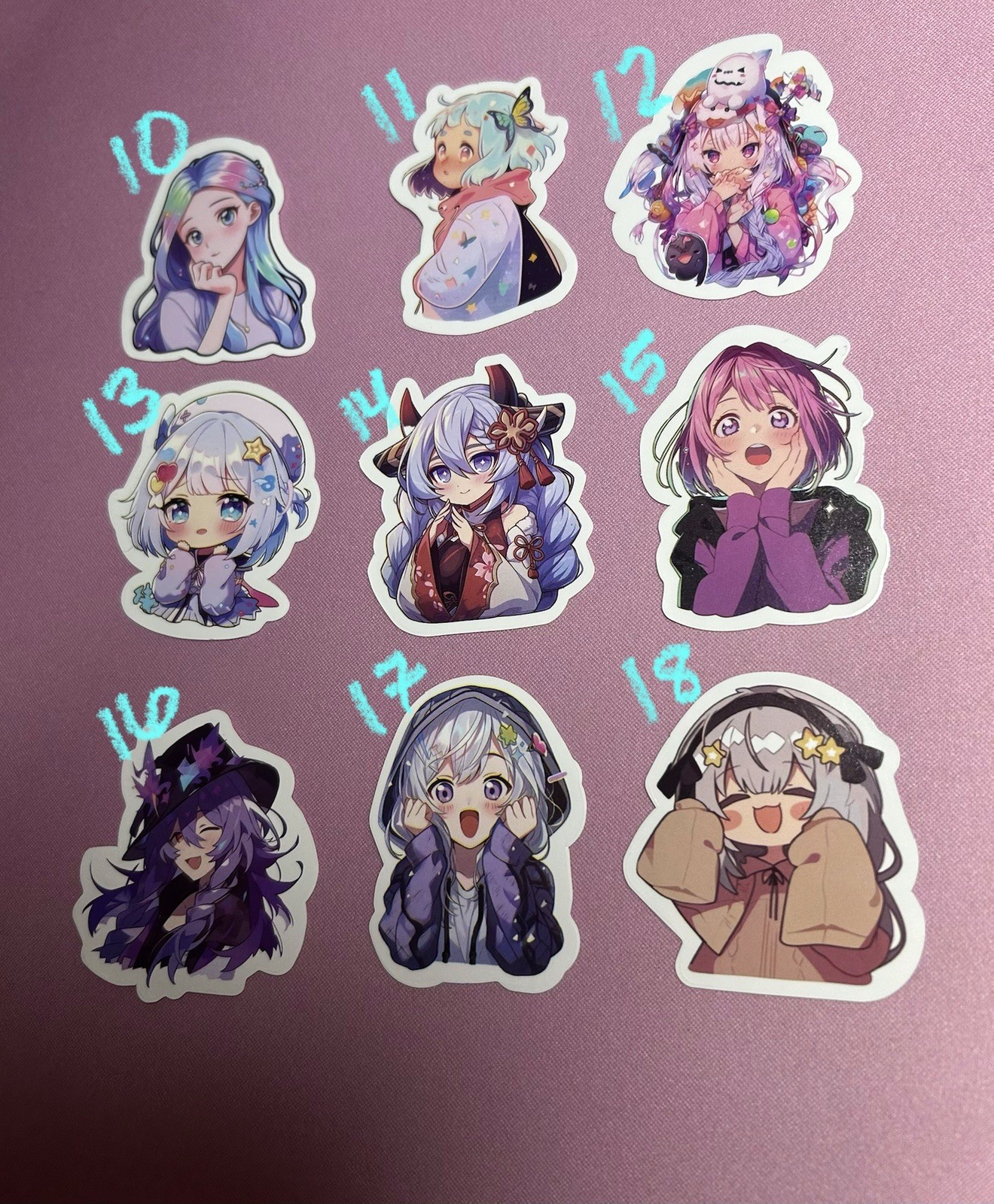 Cute Anime Stickers – Choose From A Bunch Of Different Designs