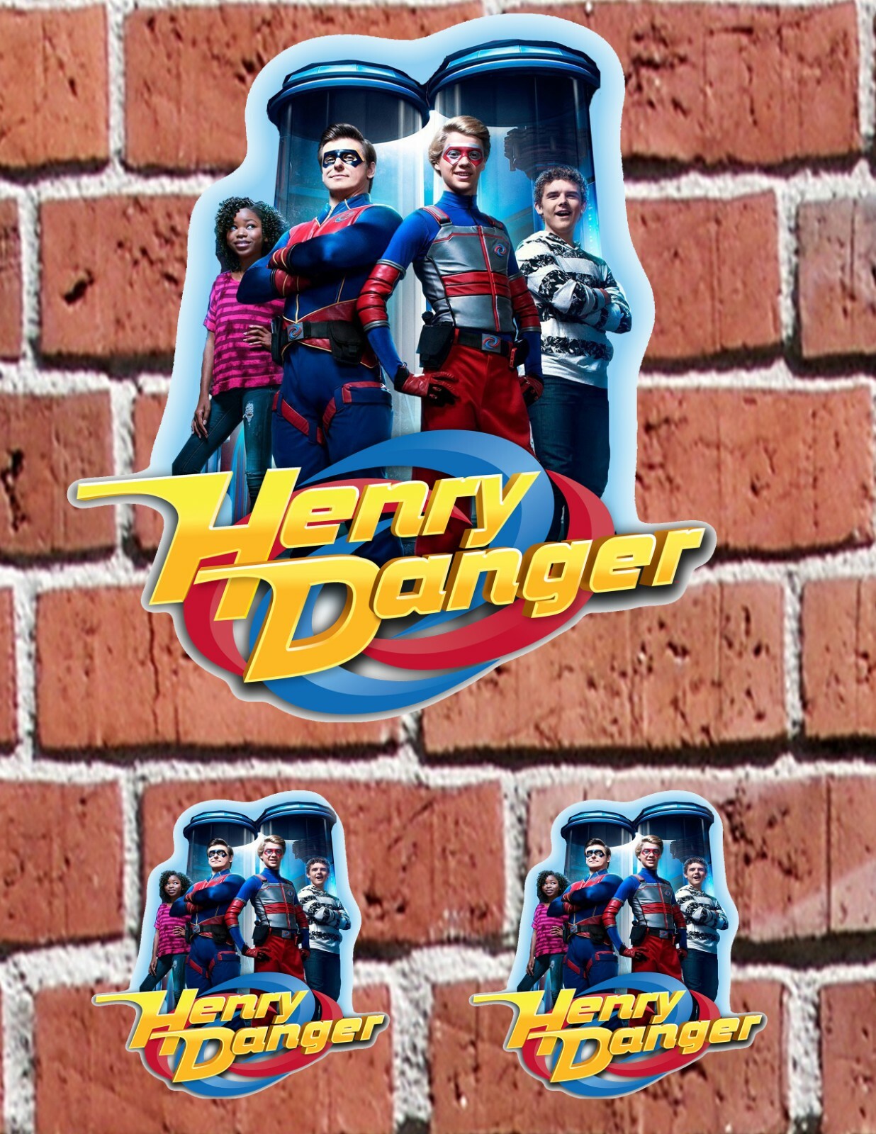 HENRY DANGER CONTROL ROOM – 7″ and 3″ DECAL STICKERS for HOME, SCHOOL, AUTO