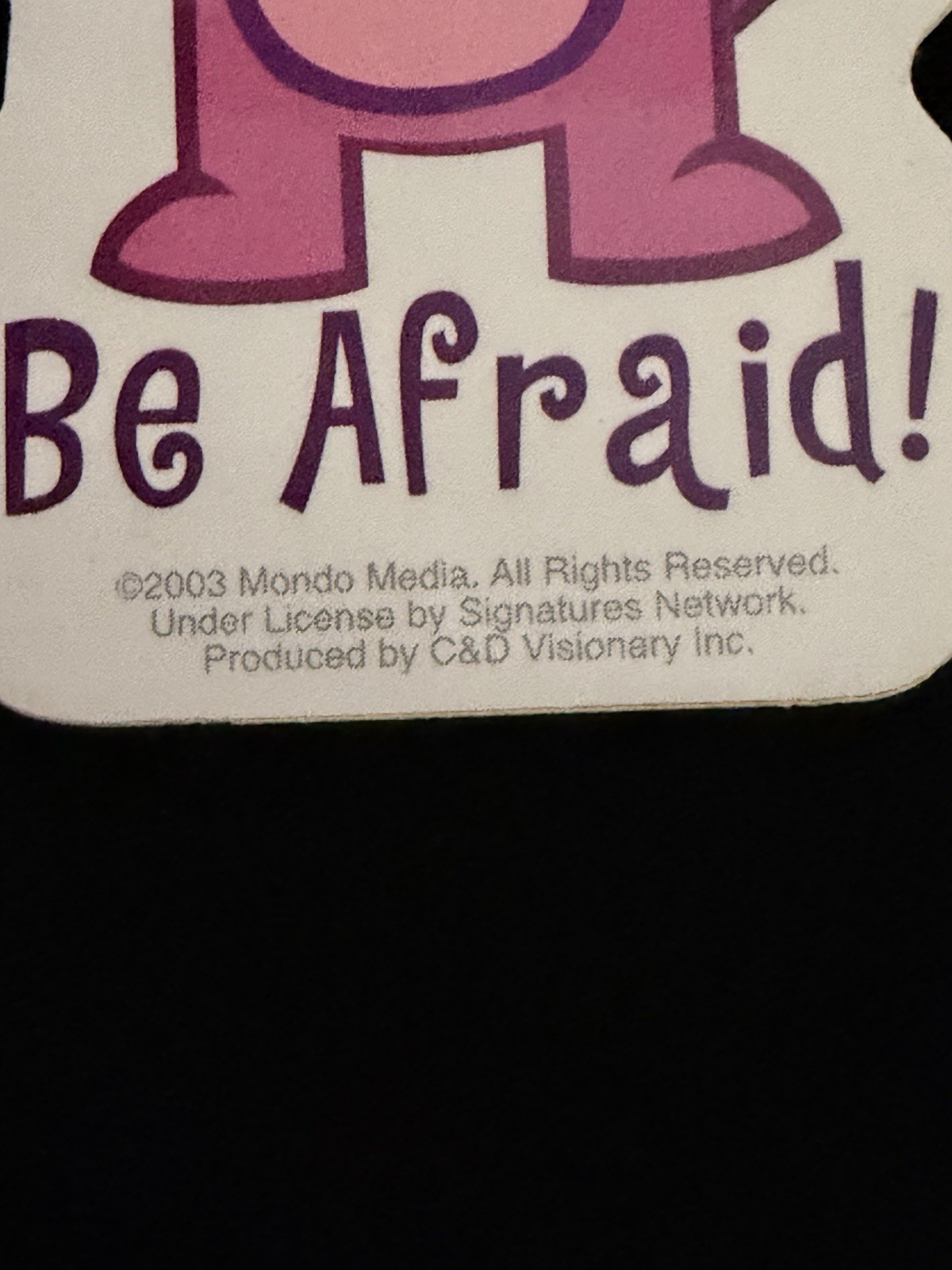 Rare 2003 Happy Tree Friends Toothy Be Afraid Die Cut Sticker C&D Visionary