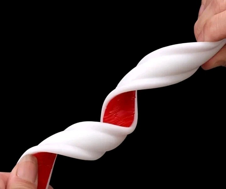 1 Roll White PVC Self-Adhesive Decorative Strip Flexible & BendablePlastic 39″