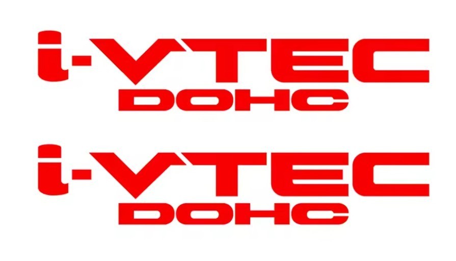 2X iVtec DOHC, i-Vtec Premium Vinyl Sticker 2-Pack