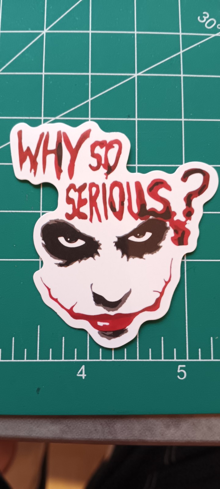 JOKER DIE-CUT VYNIL STICKER 4X4