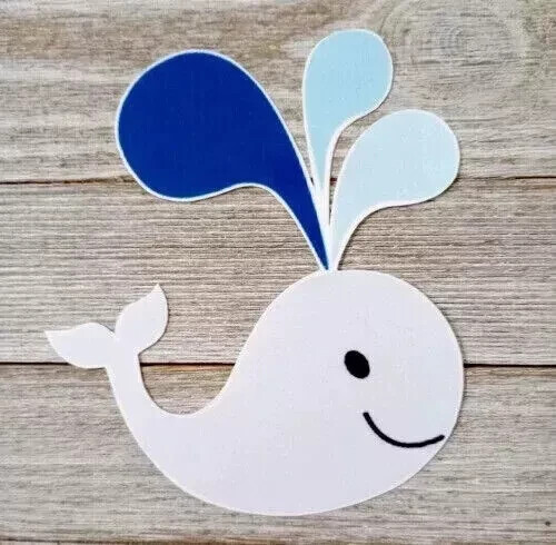 nautical blue whale wall safe sticker ocean 5 inch