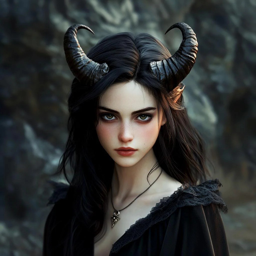 Curved Ram Horns | 3D Printed Demon Horns