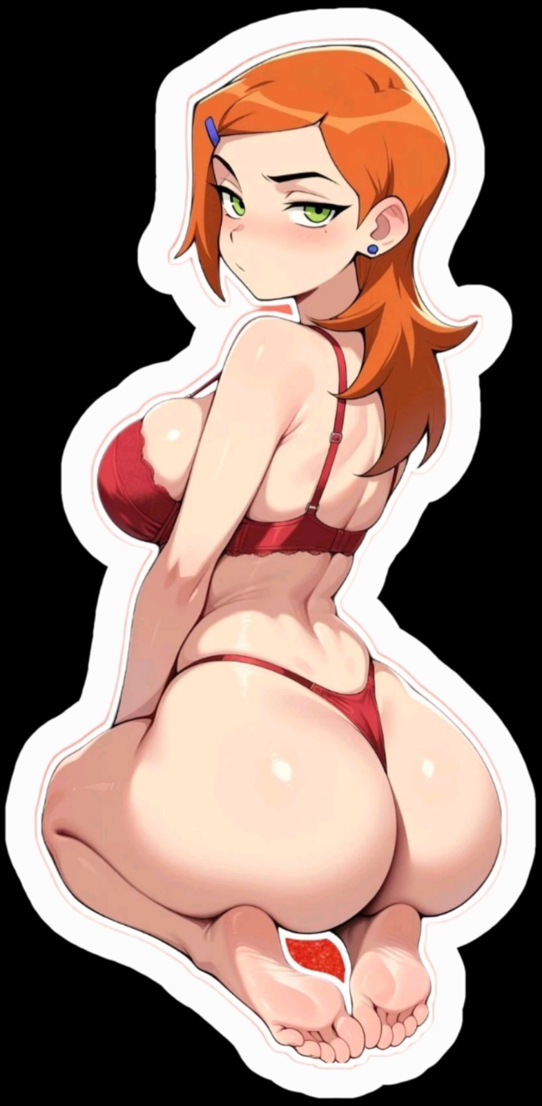 Gwen Tennyson Anime Waifu Sticker High Gloss Decal