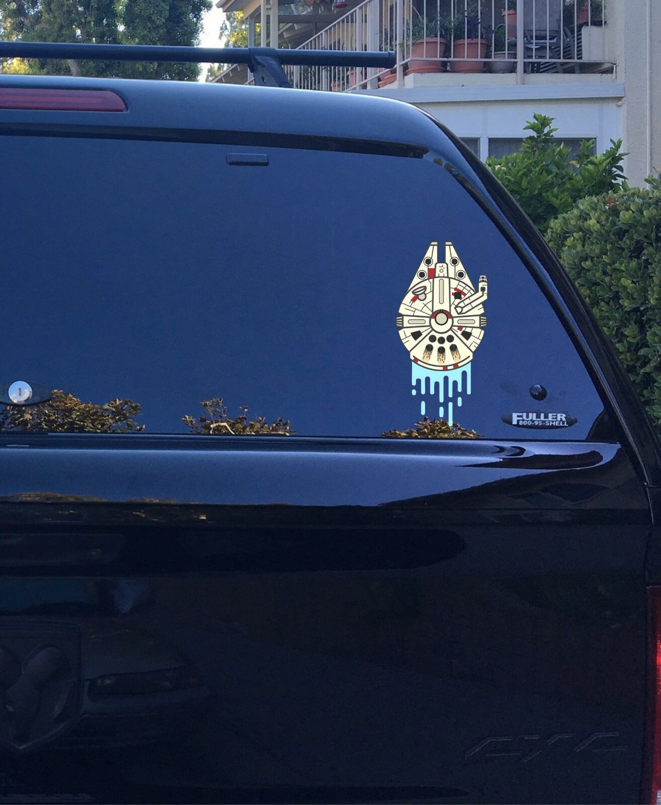 03-181 Star Wars Millennium Falcon Chewbacca Han Solo vinyl sticker decal