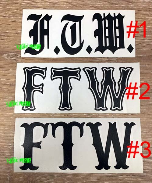 FOREVER TWO WHEELS DECAL STICKER VINYL outlaw biker ftw motorcycle tank badge