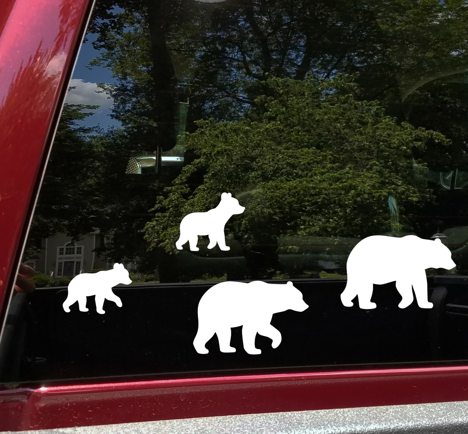 Bear Family Vinyl Decal Set V3 – Mama Papa Grizzly Kodiak – Die Cut Stickers