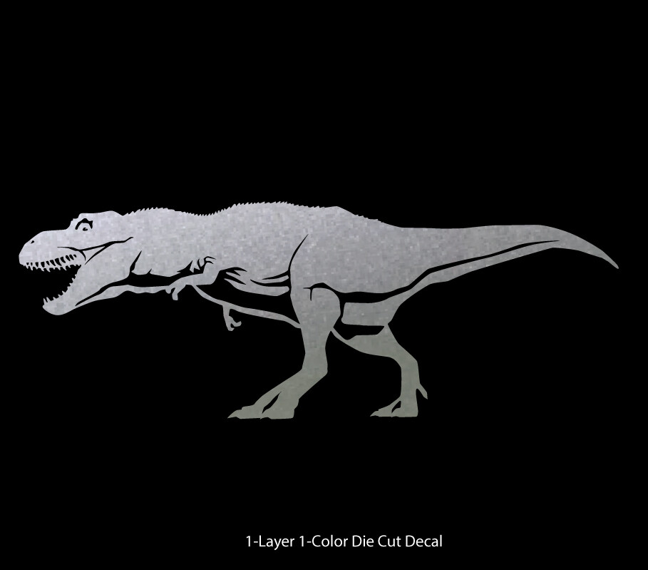 Dinosaur – Tyrannosaurus #3 Jurassic Period 4-21 in. Vinyl Outdoor Decal Sticker