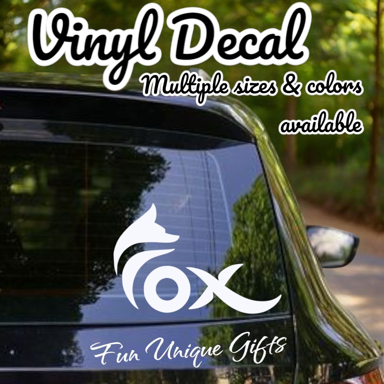 Fox Vinyl Decal Sticker -Multiple Colors & Sizes- FREE SHIPPING