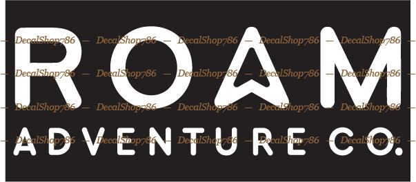 ROAM Adventure Co. – Outdoors – Cars/SUV’s Vinyl Die-Cut Peel N’ Stick Decals