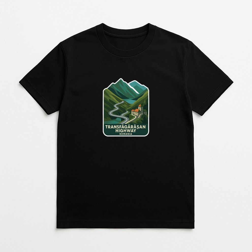 Transfăgărășan Highway Romania Iron On Heat Transfer Vinyl HTV Die-Cut Symbolic
