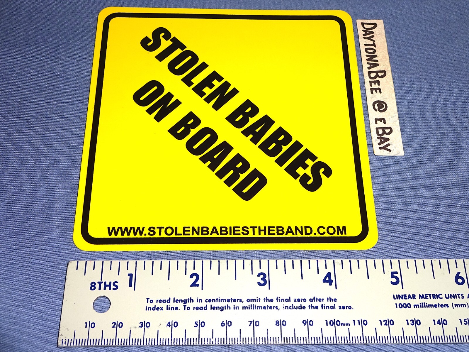 Stolen Babies There Be Squabbles Ahead 2006 Sticker 4.75″x4.75″ Push Button End