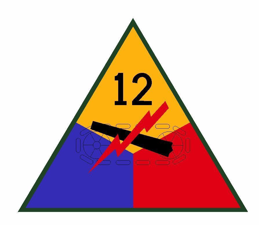12th Armored Division Sticker Decal M361