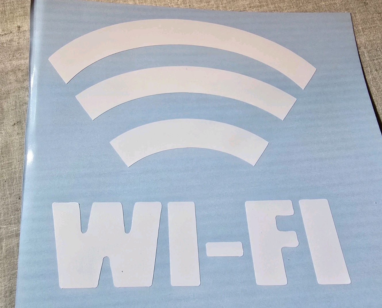 WIFI decal Internet Antenna Connection PICK SIZE COLOR Vinyl sticker Car Bumper