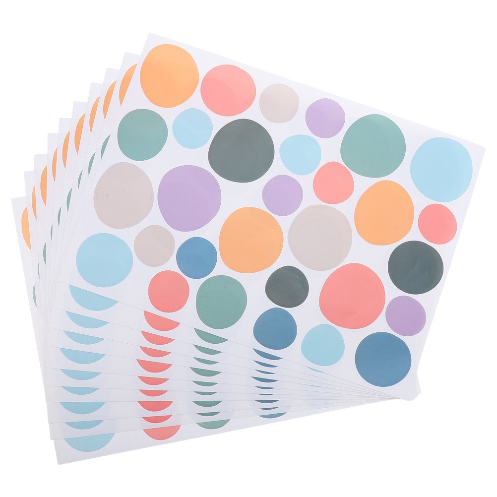 10 Pcs Irregular Dot Wall Decals Colorful Boho Stickers for Bedroom Decor