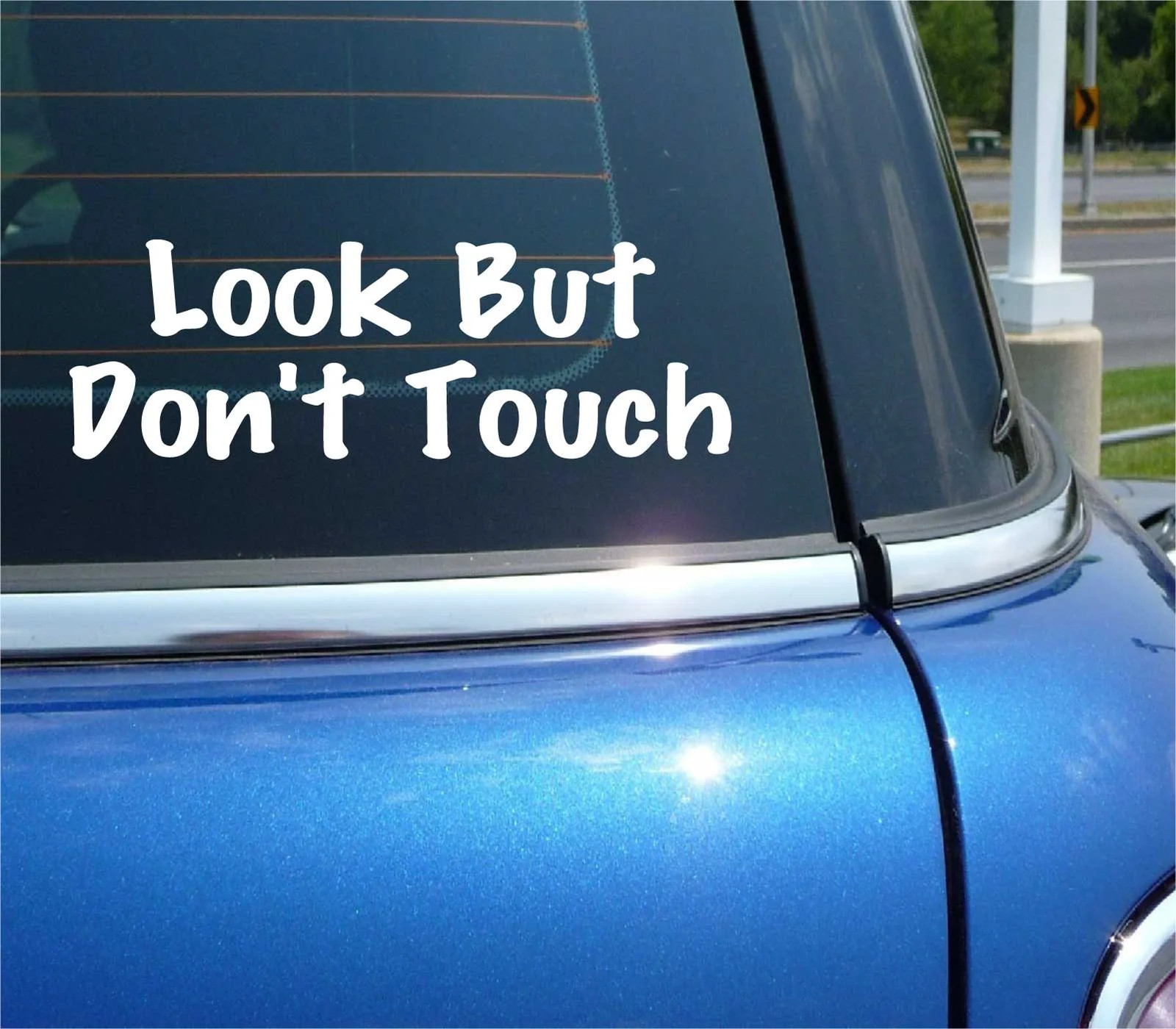 LOOK BUT DON’T TOUCH DO NOT DECAL STICKER ART CAR WALL DECOR