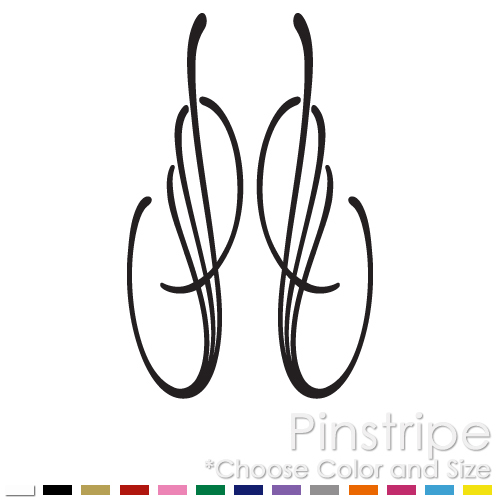 PINSTRIPE SET CHOPPER BIKE FENDER TANK WINDOW VINYL DECAL STICKER (PS-13)
