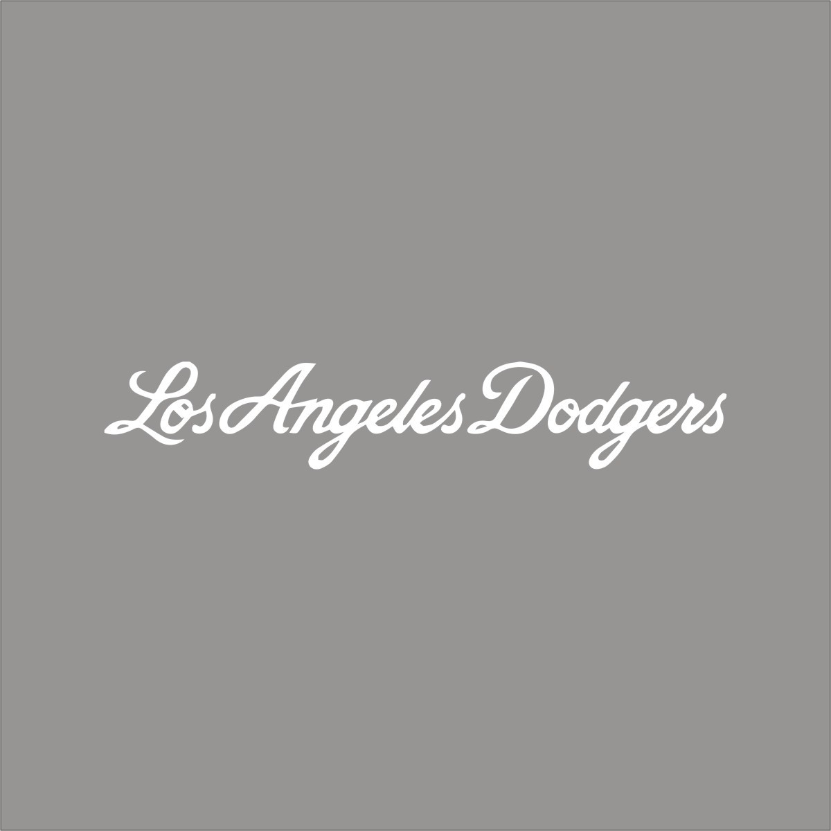 Los Angeles Dodgers #7 MLB Team Logo 1 Color Vinyl Decal Sticker Car Window Wall