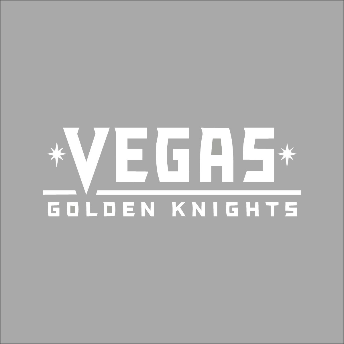 Vegas Golden Knight #2 NHL Team Logo 1 Color Vinyl Decal Sticker Car Window Wall