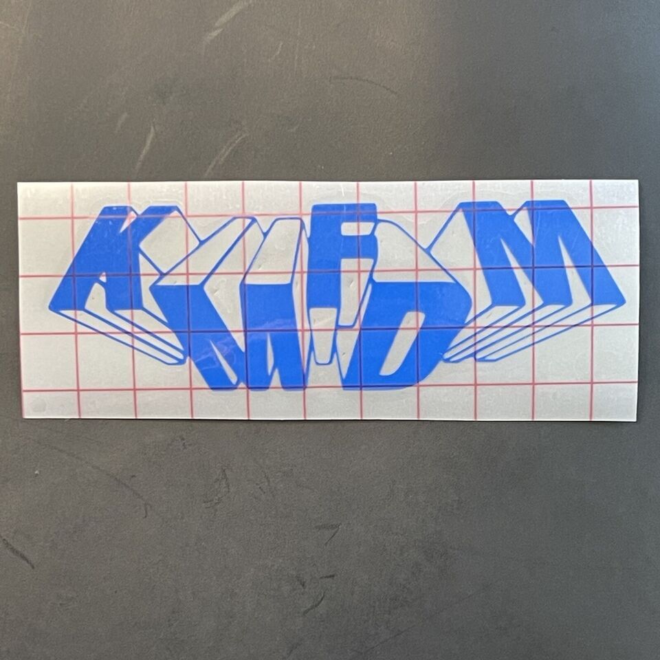 KMFDM Car Decal Vinyl Band Logo Glossy Bumper Sticker Industrial Heavy Metal