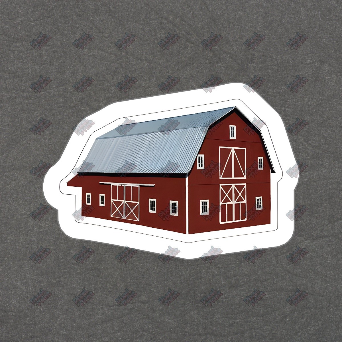 Rustic Red Barn Vinyl Sticker Farmhouse Decor, Laptop Decal, Water #416800