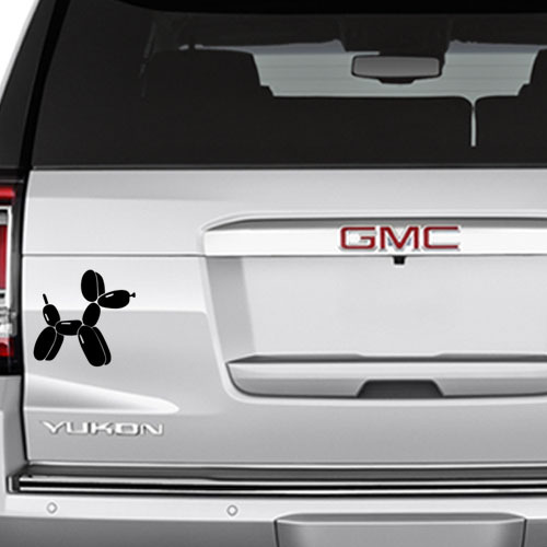 Balloon Animal Dog Decal Sticker for Car Window Bumper Wall Door Decor Laptop